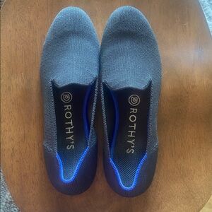 Rothy's "The Loafer" Black Slip-on Flats - Women's 7